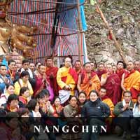 photo of various lamas of Nangchen and lay people