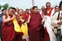 His Holiness Chungtsang Rinpoche being received at Xining Airport