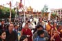 The mammoth crowd at Drigung Jangchub Ling to receive teachings from His Holiness the Dalai Lama