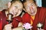 H.E. Garchen Tritul Rinpoche (left) and H.E. Gar Lama Migyur Rinpoche of Gar Monastery (right)