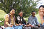 Genyen Jamyangling, relatives Acha Yeshé Dolkar, Kunsang Yarphel (Acha's husband), and Tsomo (Acha's daughter)