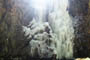 Frozen cascade of water between Konpo and Powo