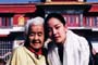 Mrs. R.D. Taring and Tenkila Jamyangling in Jangchub Ling Monastery
