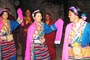 The local men and women performed many traditional Tibetan dances for us on the monastery ground inside the cave.