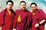L-R: Garab Dorje Rinpoche, Adhak Rinpoche, and Wözer