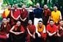 The monks having great fun with the Boracks. In the picture are Jo and Phil Borack, who hosted the monks in Cincinnati.