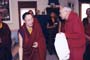 Late Professor Thubten Jigme Norbu, eldest brother of His Holiness the Dalai Lama, receiving our monks at Tibetan Cultural Center in Bloomington, Indiana