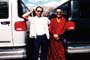 Tashi Jamyangling (left) and Konchok Norbu (right) drove the two vans all over 113,000 kilometers in the United States and Toronto and Ottawa in Canada.